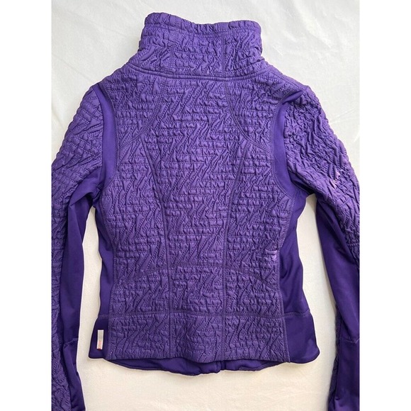 Zella Softshell Jacket Women's S Purple Nylon Waist Length‎ Pockets Mock Neck - Picture 10 of 11